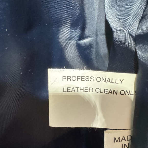 Vintage Leather USA Bomber Jacket American Flag Patriotic Stars & Stripes Moto - Picture 12 of 15